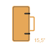 Estuches para viola 15,5"
