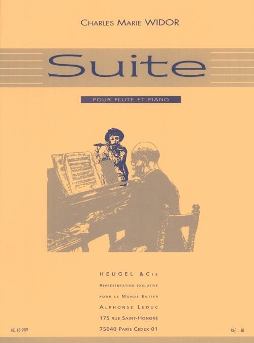 WIDOR CH.M. - SUITE - OP.34 FLAUTA Y PIANO