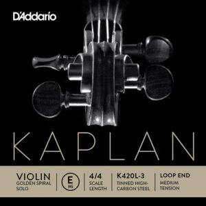 CUERDA VIOLÍN D’ADDARIO KAPLAN GOLDEN SPIRAL 1a MI BOLA