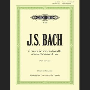 BACH, J.S. – SUITES (6) ORIGINAL PARA CELLO – ED. PETERS