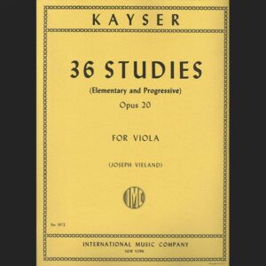 KAYSER H.E. – 36 ESTUDIOS – ED. INTERNATIONAL