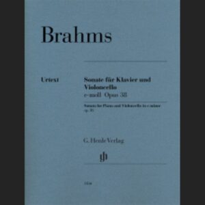 BRAHMS J. – SONATA MI m URTEXT OP. 38 – ED. HENLE VERLAG