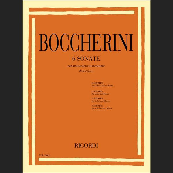 BOCCHERINI L. - SONATAS (6) - ED. RICORDI