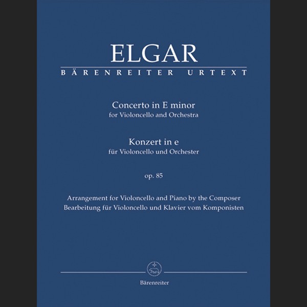ELGAR E. - CONCIERTO MI m OP.85 URTEXT - ED. BARENREITER