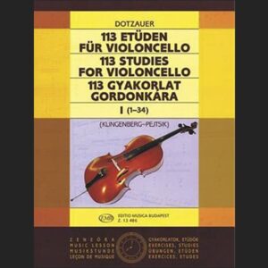 DOTZAUER J.J.F. – 113 ESTUDIOS V.1 (1-34) – ED. BUDAPEST