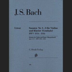 BACH J.S. – SONATAS V.1 (1-3) URTEXT BWV.1014-1016 – ED. HENLE VERLAG