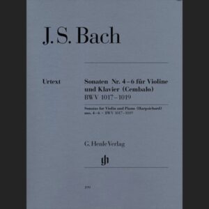 BACH J.S. – SONATAS V.2 (4-6) URTEXT BWV.1017-1019 – ED. HENLE VERLAG
