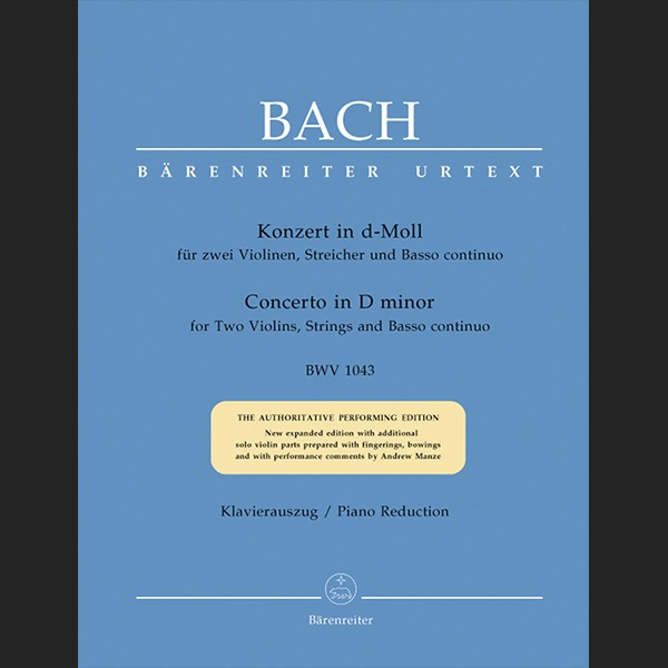 BACH J.S. - CONCIERTO DOBLE RE m URTEXT - ED. BARENREITER