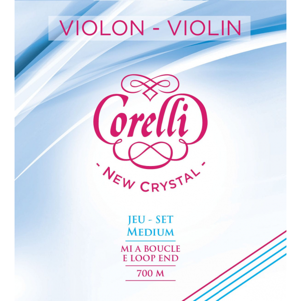 JUEGO CUERDAS VIOLÍN CORELLI NEW CRYSTAL