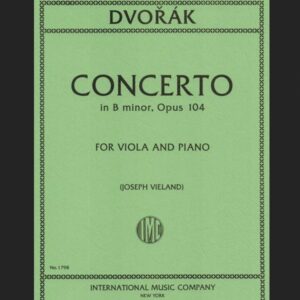 DVORAK A. – CONCIERTO SI m OP.104 – ED. INTERNATIONAL