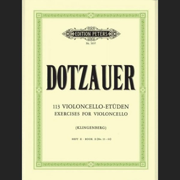 DOTZAUER J.J.F. - 113 ESTUDIOS V.2 (35-62) - ED. PETERS