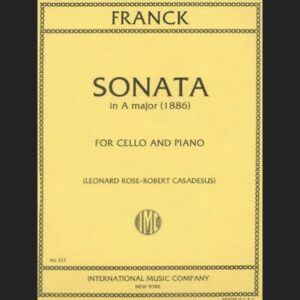 FRANCK C. – SONATA LA M URTEXT – ED. INTERNATIONAL